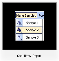 Css Menu Popup Submenues