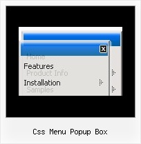 Css Menu Popup Box Mouseover Horizontale Menues