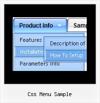 Css Menu Sample Aufklappmenue Fuer Homepage