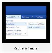 Css Menu Sample Standard Webmenue Eintraege