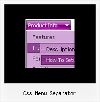 Css Menu Separator Dropdown Menue Nicht Sichtbar Frame