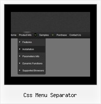 Css Menu Separator Javascript Tab Menue