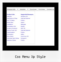 Css Menu Xp Style Homepagevorlage Java Menue