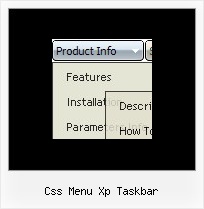 Css Menu Xp Taskbar Javascript Tabelle