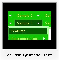 Css Menue Dynamische Breite Menue Mit Ayax