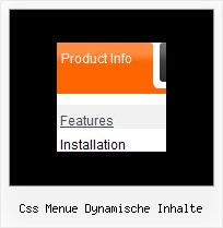 Css Menue Dynamische Inhalte Css Menue Code