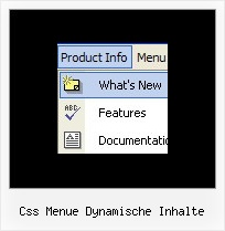 Css Menue Dynamische Inhalte Javascript Liste Menu