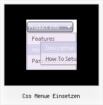 Css Menue Einsetzen Button Design Vorlage