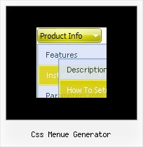 Css Menue Generator Javascript Menu Across Frames