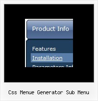 Css Menue Generator Sub Menu Menue Li