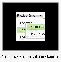 Css Menue Horizontal Aufklappbar Css Horizontales Submenu