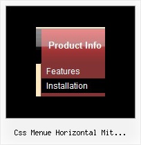 Css Menue Horizontal Mit Horizontal Submenu Css Menu Cross Frame