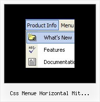 Css Menue Horizontal Mit Horizontal Submenu Menue Mit Mysql