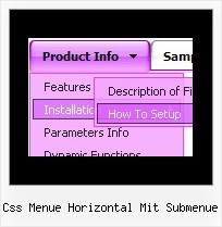 Css Menue Horizontal Mit Submenue Menuborderstyle Ridge Solid