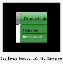 Css Menue Horizontal Mit Submenue Download Vorlagen