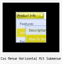 Css Menue Horizontal Mit Submenue Css Dropdown Menue Aufklappbar Vertikal