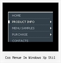 Css Menue Im Windows Xp Stil Mouseover Menu Oeffnen