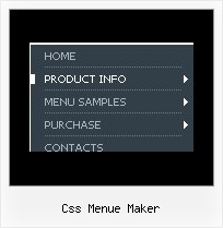Css Menue Maker Javascript Dhtml Menue