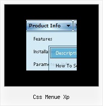 Css Menue Xp Horizontales Submenu Css