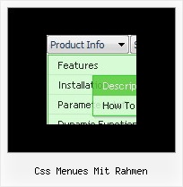 Css Menues Mit Rahmen Horizontal Css Menue Submenue