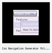 Css Navigation Generator Mit Untermenue Submenue Mit Css