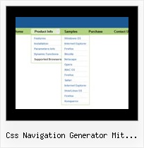 Css Navigation Generator Mit Untermenue Onmouseover Beispiele