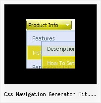 Css Navigation Generator Mit Untermenue Horizontales Dropdown Menu Mit Bildern