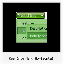 Css Only Menu Horizontal Dhtml Menu Section 508