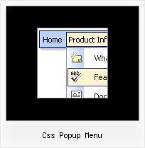 Css Popup Menu Js Menu Transparent