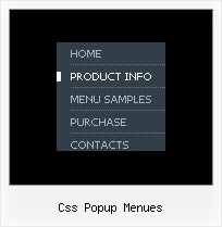 Css Popup Menues Javascript Top