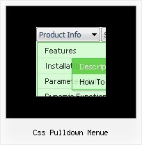 Css Pulldown Menue Mouseover Menu Css