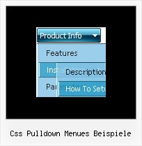 Css Pulldown Menues Beispiele Css Submenue