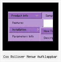 Css Rollover Menue Aufklappbar Vista Website Menu