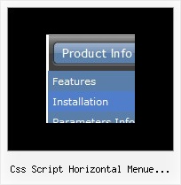Css Script Horizontal Menue Dropdown Mouseover Menue Javascript