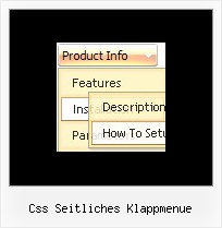 Css Seitliches Klappmenue Css Horizontal Menu Submenu