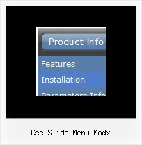 Css Slide Menu Modx Horizontales Dynamisches Menue Html