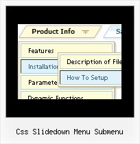 Css Slidedown Menu Submenu Web Page Maker