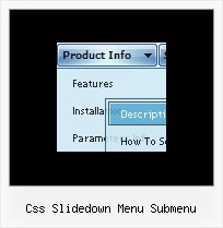 Css Slidedown Menu Submenu Css Menu Verschiedene Farben