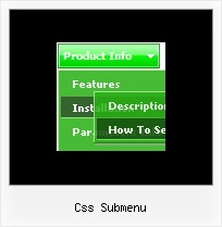 Css Submenu Horizontale Popup Menues