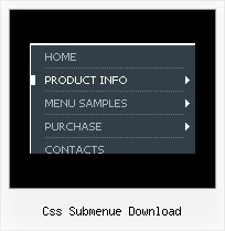 Css Submenue Download Html Pulldown