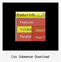 Css Submenue Download Mouseover Menue Css