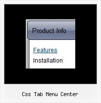 Css Tab Menu Center Hintergrund Fuer Dynamisches Menue