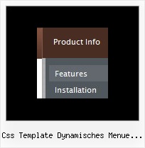 Css Template Dynamisches Menue Oben Javascript Verstecktes Menue