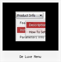 De Luxe Menu Webseiten Menue Vorlagen