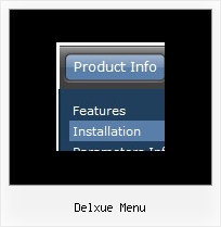 Delxue Menu Animated Horizontal Menue