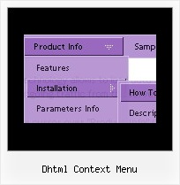 Dhtml Context Menu Javascript Durchsichtiges Menue