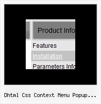 Dhtml Css Context Menu Popup Javascript Html Einfaches Menue