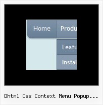 Dhtml Css Context Menu Popup Javascript Mouseover Menu Gedrueckt Css