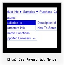Dhtml Css Javascript Menue Css Template Registerkarten