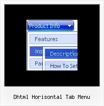 Dhtml Horisontal Tab Menu Taskbar Style Menu Css